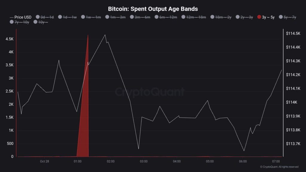 graphique du prix du btc avec une analyse du marché et plusieurs indicateurs, sur un fond noir et une courbe blanche