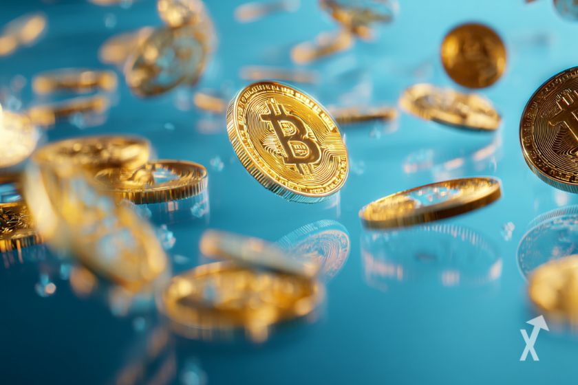 Des pièces de Bitcoin