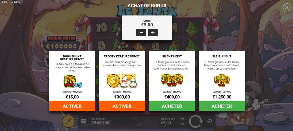 Le santa bonus buy